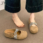 Damen Komfortable Clogs mit modischem Riemendesign R&B