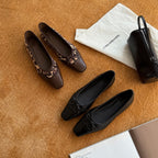 Damen Elegante Ballerinas mit gestepptem Obermaterial und dekorativer Schleife R&B