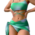 Damen Freizeitbikini-Set mit raffiniertem Wickelrock R&B