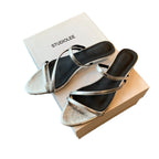 Damen Glamouröse Riemchen-Sandalen mit elegantem Metallic-Finish R&B