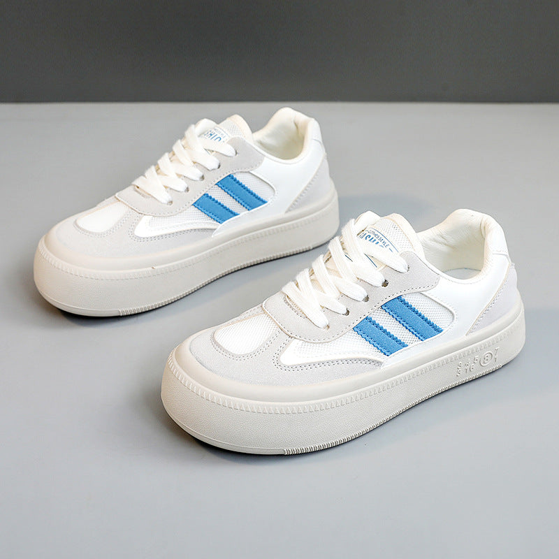 Damen modische Plateau-Sneaker mit atmungsaktiver Oberflächenstruktur und dämpfendem Sohlenprofil R&B