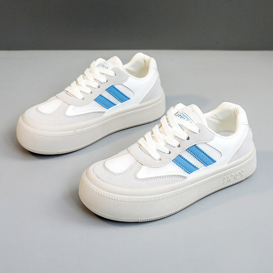 Damen modische Plateau-Sneaker mit atmungsaktiver Oberflächenstruktur und dämpfendem Sohlenprofil R&B