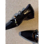 Damen elegante Slipper mit dekorativem Riemchendesign R&B