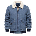 Herren Denimjacke mit warmem Fleecefutter und praktischen Taschen