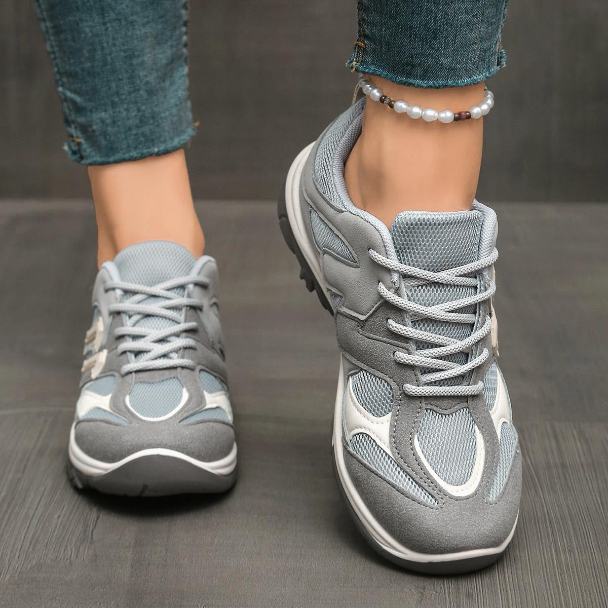 Damen Sportliche Sneakers mit anatomischer Dämpfung und atmungsaktivem Obermaterial R&B