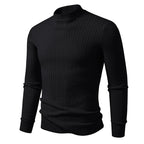 Herren modischer Rollkragenpullover mit strukturierter Oberfläche R&B