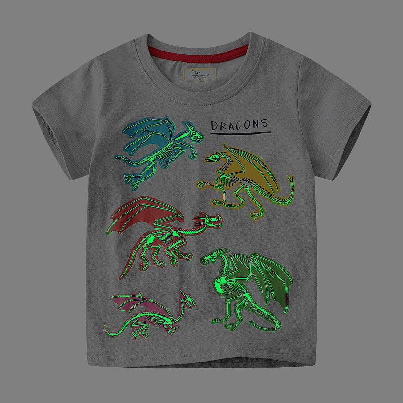 Jungen T-Shirt mit lR&Bhaftem Drachenmotiv R&B