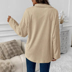 Damen Oversize Kordjacke R&B