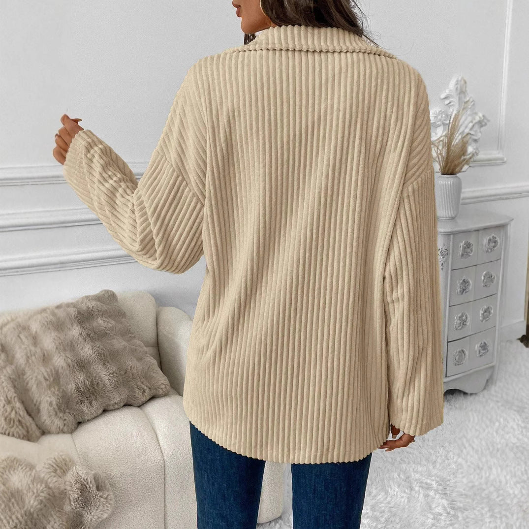 Damen Oversize Kordjacke R&B