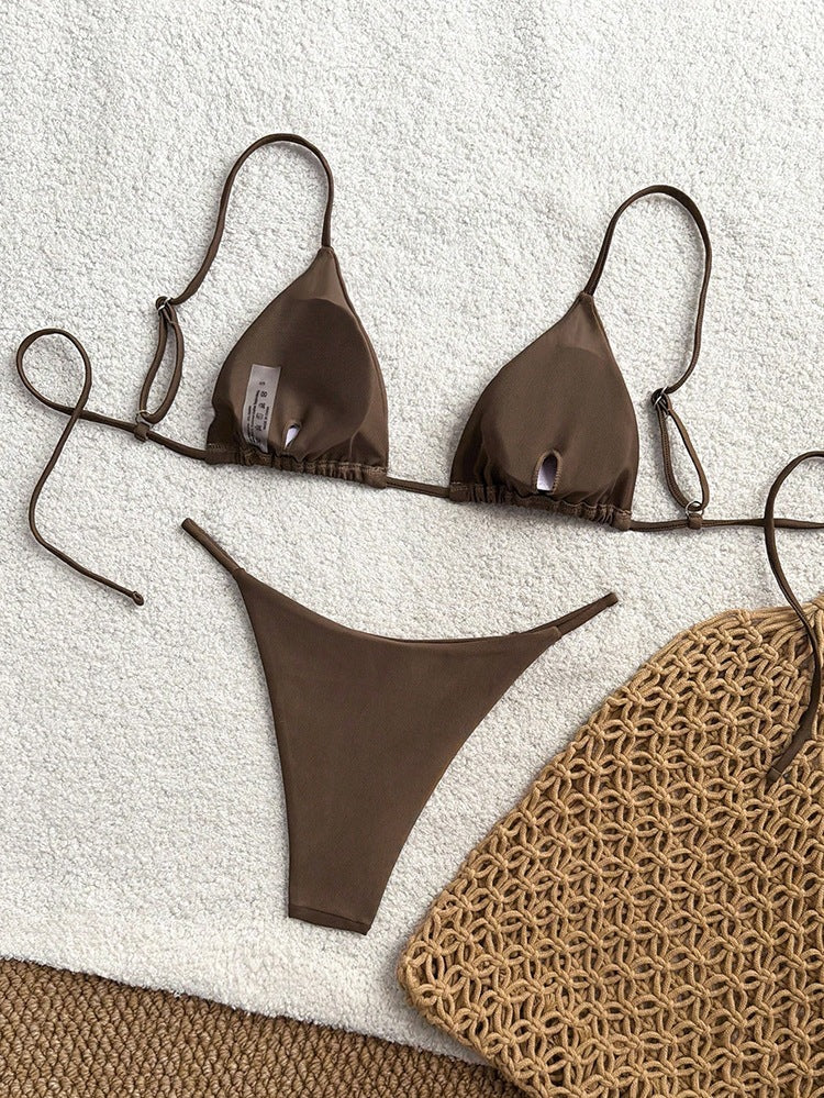 Damen Triangel-Bikini-Set mit raffiniertem Batikdesign R&B