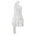 R&B | Ein-Wort-Schulter-Satin-Neckholder-Kleid