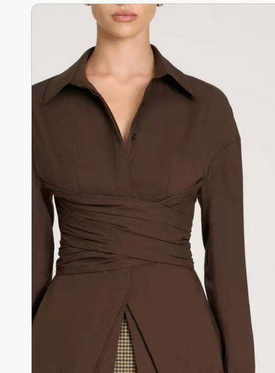 Damen Designer Hemdbluse R&B