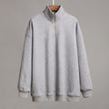 Damen lässiger Pullover mit steigendem Kragen und Reißverschluss R&B