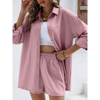 Damen lässiges Oberteil und Shorts Set Heidi-Mode