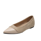 Damen elegante Ballerinas mit spitzem Design und hochwertiger Oberflächenstruktur R&B