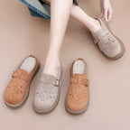 Damen Clogs mit dekorativen Blumenapplikationen und komfortabler Sohle R&B