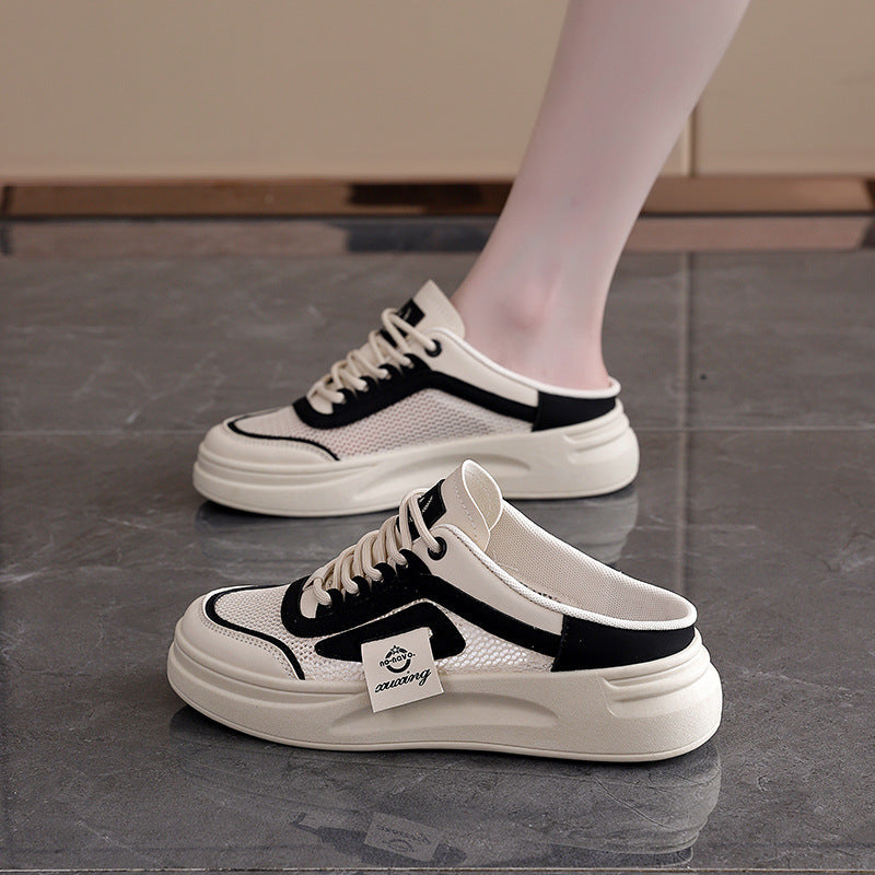 Damen komfortable Sneaker mit atmungsaktivem Mesh-Obermaterial und dämpfender Sohle R&B