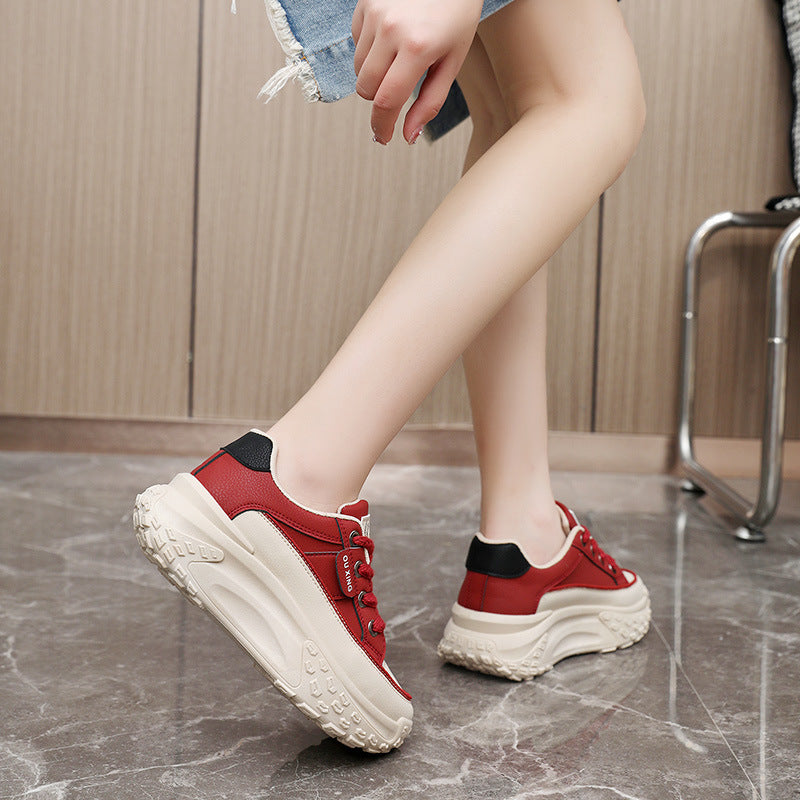 Damen Hochwertige Trend Sneakers mit dicker Profilsohle und sportlichem Design R&B
