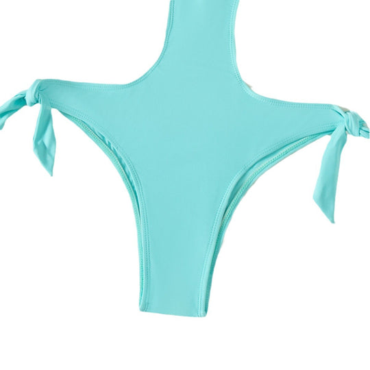 Damen Eleganter Cut-Out-Badeanzug mit Schleifendetail R&B