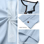 Herren Langarmshirt mit stylischem Knopfdesign R&B