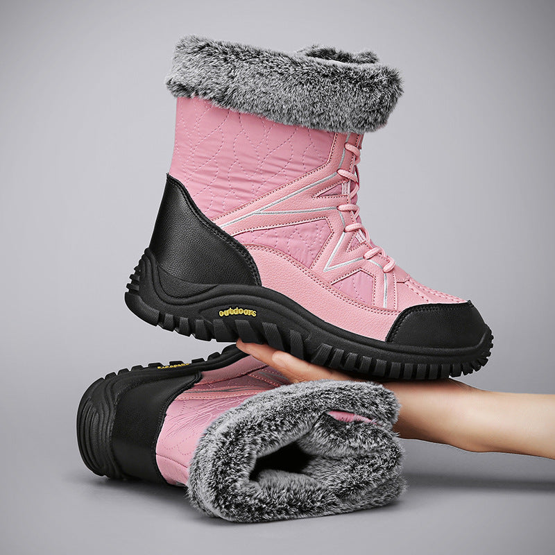 Damen Winterboots mit isolierender Polsterung und rutschfester Sohle R&B