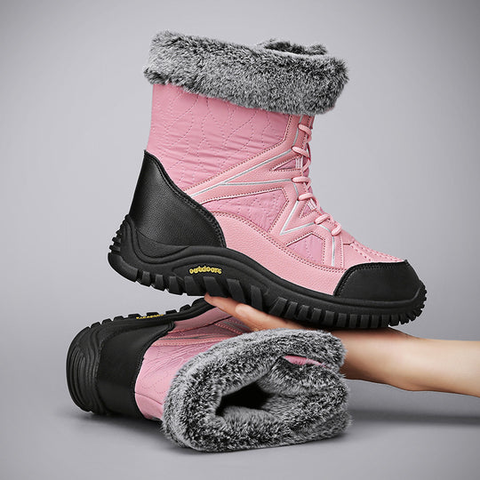 Damen Winterboots mit isolierender Polsterung und rutschfester Sohle R&B