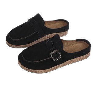 Damen Mokassin-Schuhe mit dekorativen Schnallen R&B