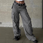 Damen Cargo-Hose mit breitem Schnitt und funktionalen Taschen R&B