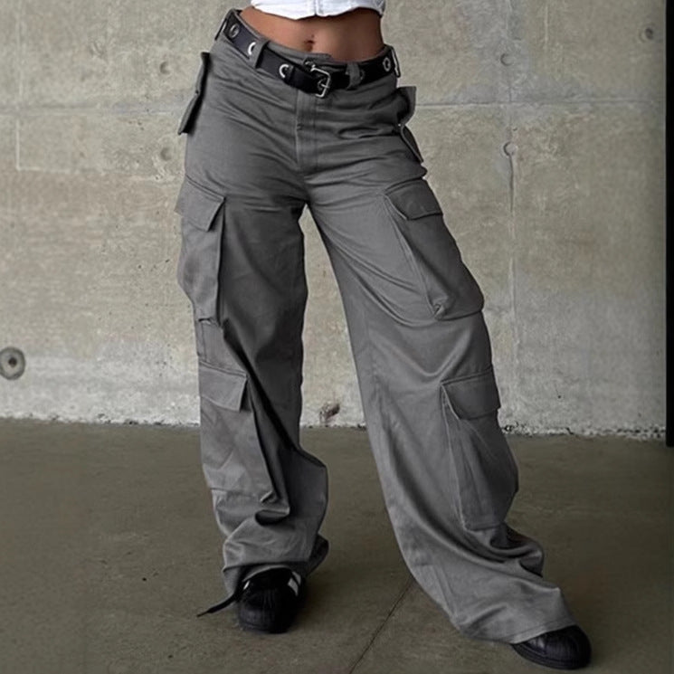 Damen Cargo-Hose mit breitem Schnitt und funktionalen Taschen R&B