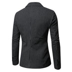 Herren elegante Anzugjacke im modernen Streifenmuster R&B