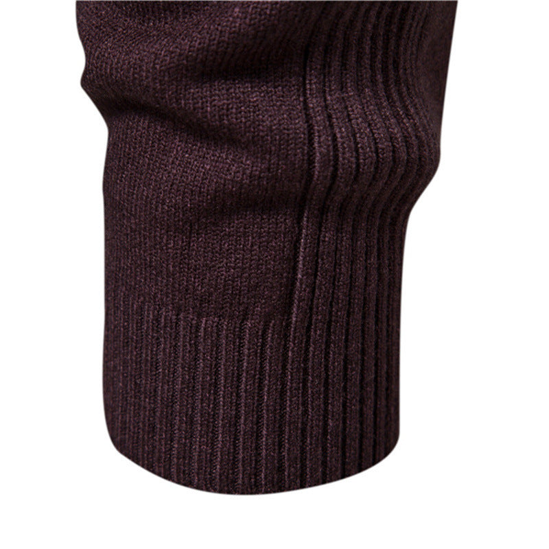 Herren eleganter Rollkragenpullover aus feiner Wolle R&B