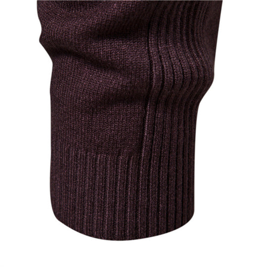 Herren eleganter Rollkragenpullover aus feiner Wolle R&B