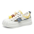 Damen Sneakers mit innovative Sohle und bunten Applikationen R&B
