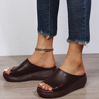 Damen Plateau-Sandalen mit offenem Zehenbereich und rutschfester Sohle R&B