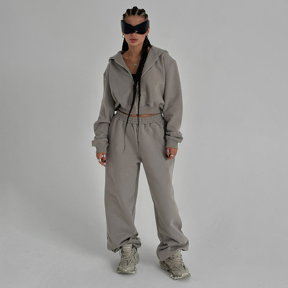 Damen Sportlicher Freizeitanzug mit lockerer Passform R&B