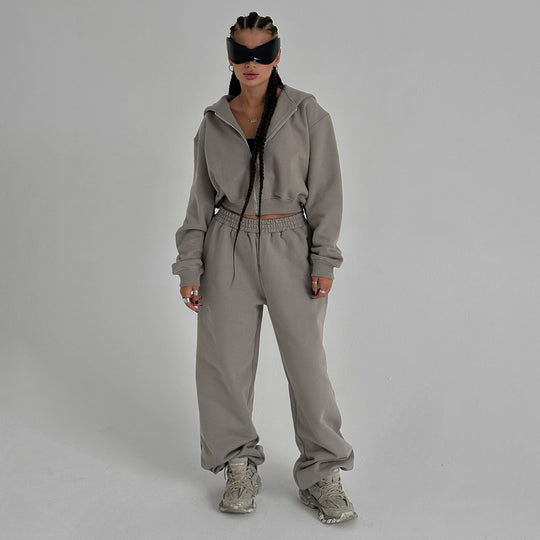 Damen Sportlicher Freizeitanzug mit lockerer Passform R&B