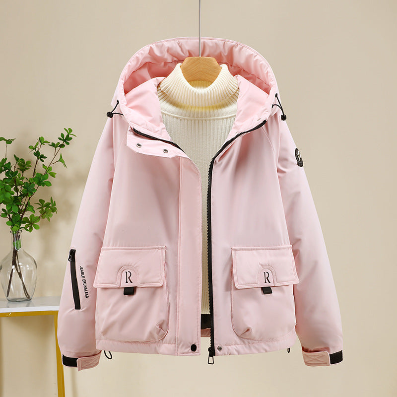 Damen Sportliche und funktionale Outdoor-Jacke mit Kapuze und zahlreichen Taschen R&B