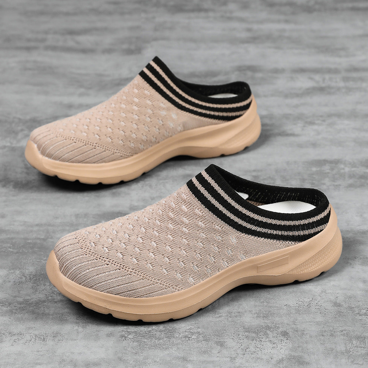 Damen Bequeme Slip-On Freizeitschuhe