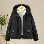 Damen Sportliche und funktionale Outdoor-Jacke mit Kapuze und zahlreichen Taschen R&B