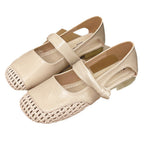 Damen Ballerinas mit modischem Riemchen und elegantem Flechtdetail R&B