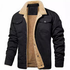 Herren gefütterte Arbeitsjacke mit hochflorigem Futter