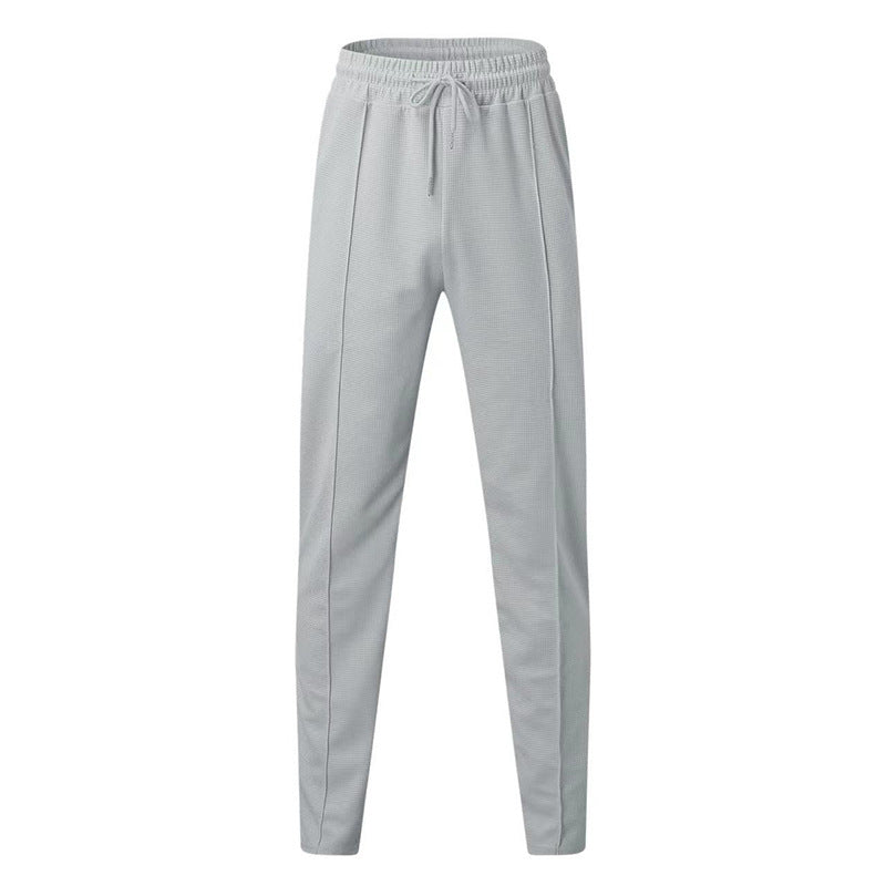 Damen elastische Freizeithose mit moderner Waffle-Textur R&B