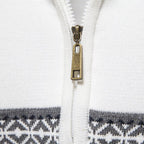 Herren Pullover mit modernem Zipper und attraktiven Farbmustern