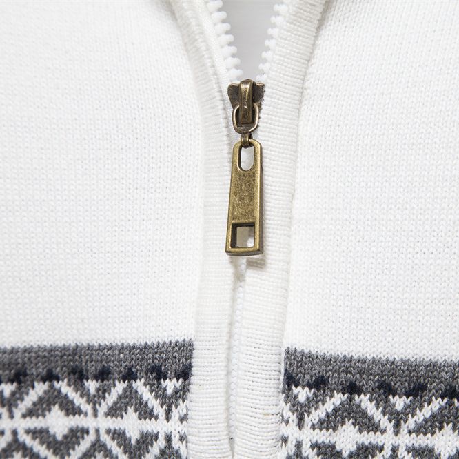 Herren Pullover mit modernem Zipper und attraktiven Farbmustern