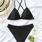 Damen Triangel-Bikini mit versetztem Bund R&B
