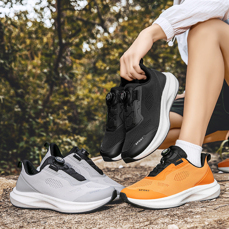 Damen Sportliche Schnür-Sneaker mit atmungsaktivem Mesh und leichtem Dämpfungssystem