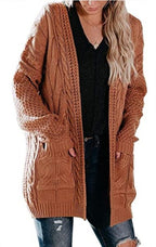 Damen Strickjacke mit Taschen und lässigem Schnitt R&B