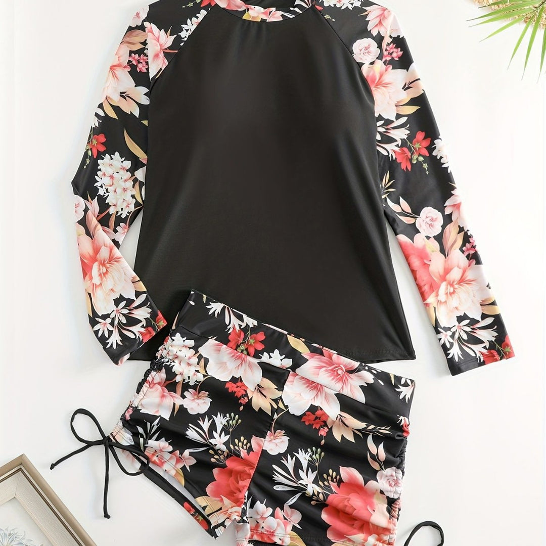 Damen Rashguard und Badeshorts Set R&B