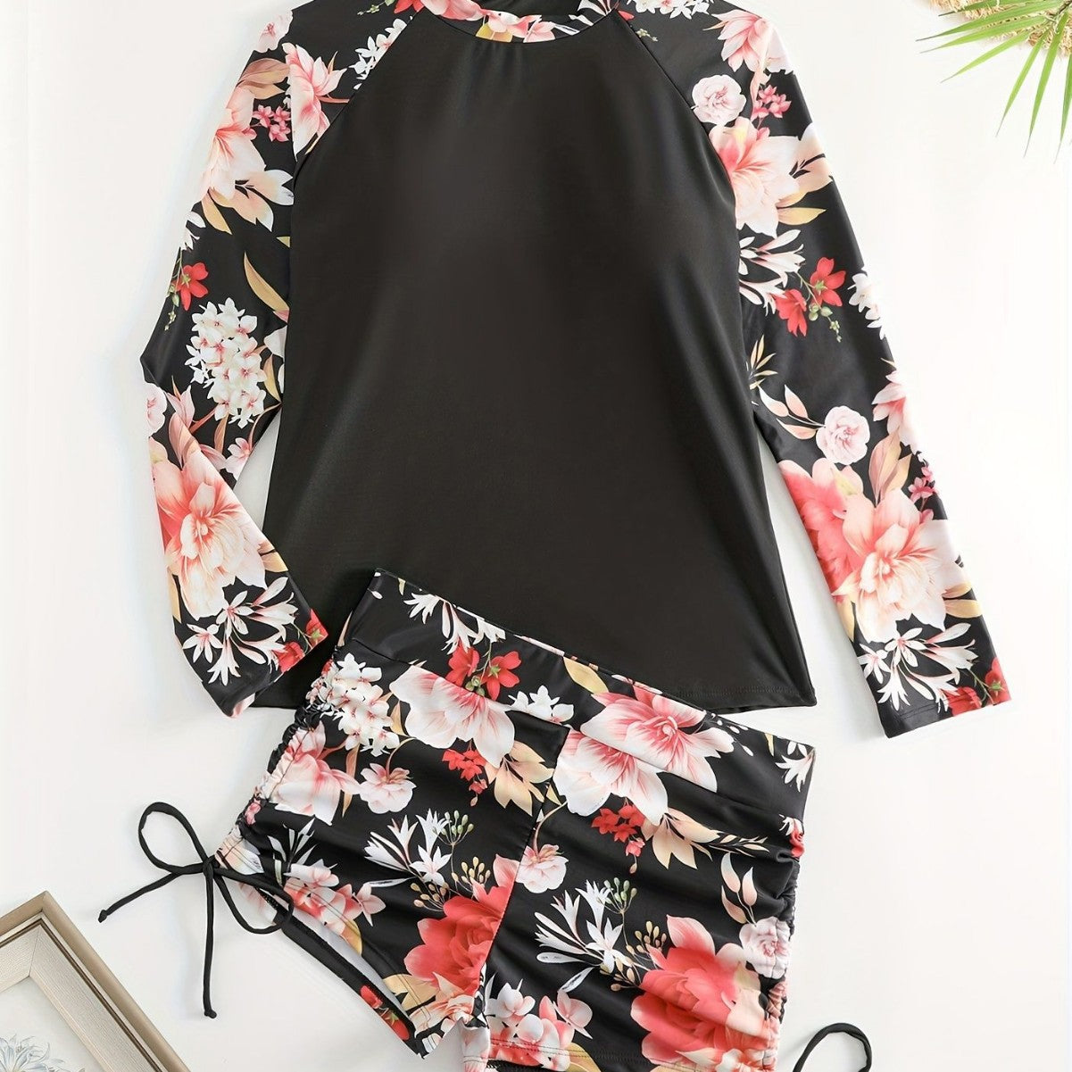 Damen Rashguard und Badeshorts Set R&B