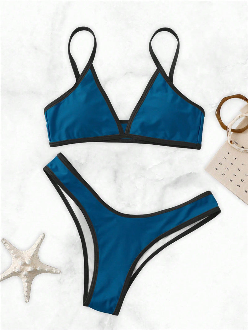Damen Triangel-Bikini mit eleganter Naht und sportlichem Schnitt R&B